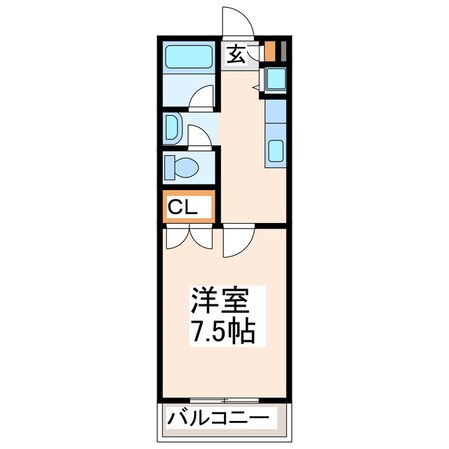 小峯営業所 徒歩5分 5階の物件間取画像